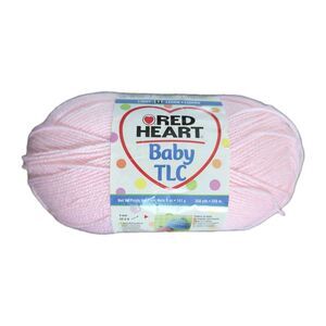 TLC Baby Red Heart Yarn Skein 5737 Powder Pink 5 oz 358 yds Light Acrylic